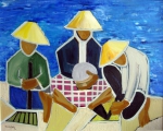 Artisans sur la plage